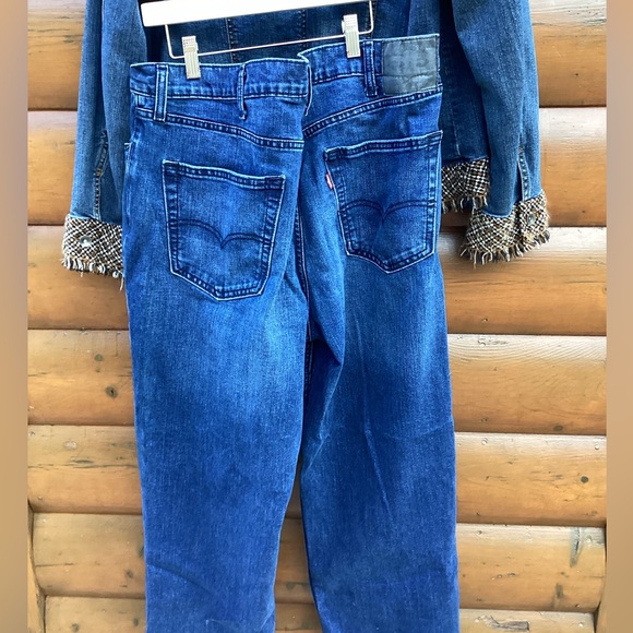 👖 Levi's SEXY 550 Jeans WEDGIE  Dark Blue SZ  16 🆔 O 3 - Picture 7 of 16